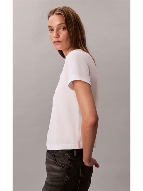 ss fitted script calvin klein tee CALVIN KLEIN JEANS | LV047D210GYAA